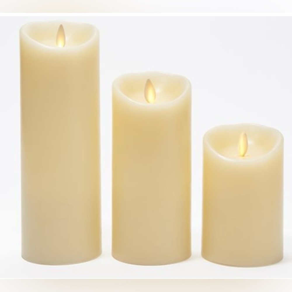 Luminara Candles - Ivory - Set of 3 Candles
